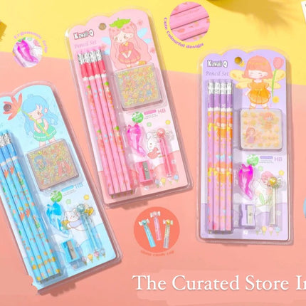 Stylish Pencils Stationary Kit Flower