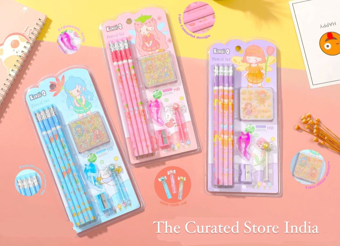 Stylish Pencils Stationary Kit Flower