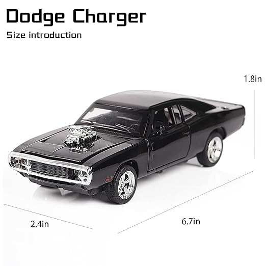 Fast & Furious Dodge Challenger Model Openable Doors & Light, Music