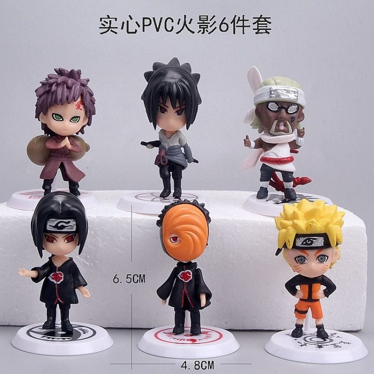 naruto chibi set of 6