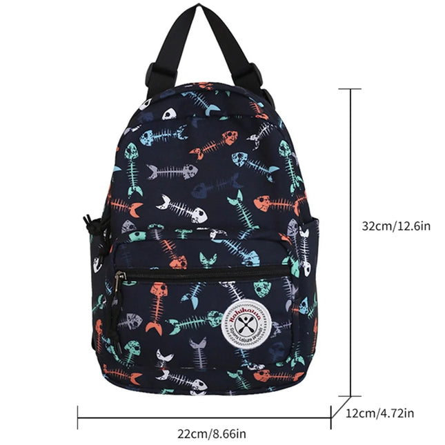 Unisex Printed School College Bags for Boys Girls Casual Bag