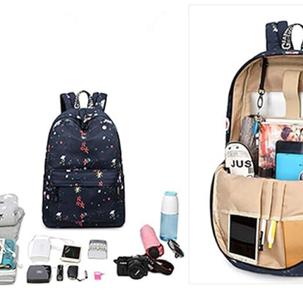 Unisex Printed School College Bags for Boys Girls Casual Bag