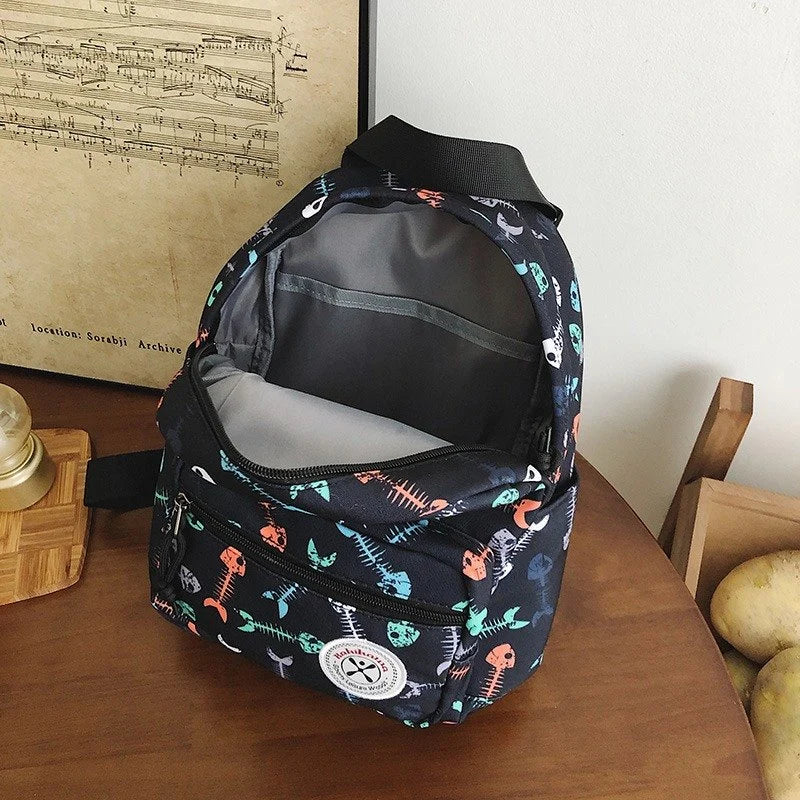 Unisex Printed School College Bags for Boys Girls Casual Bag