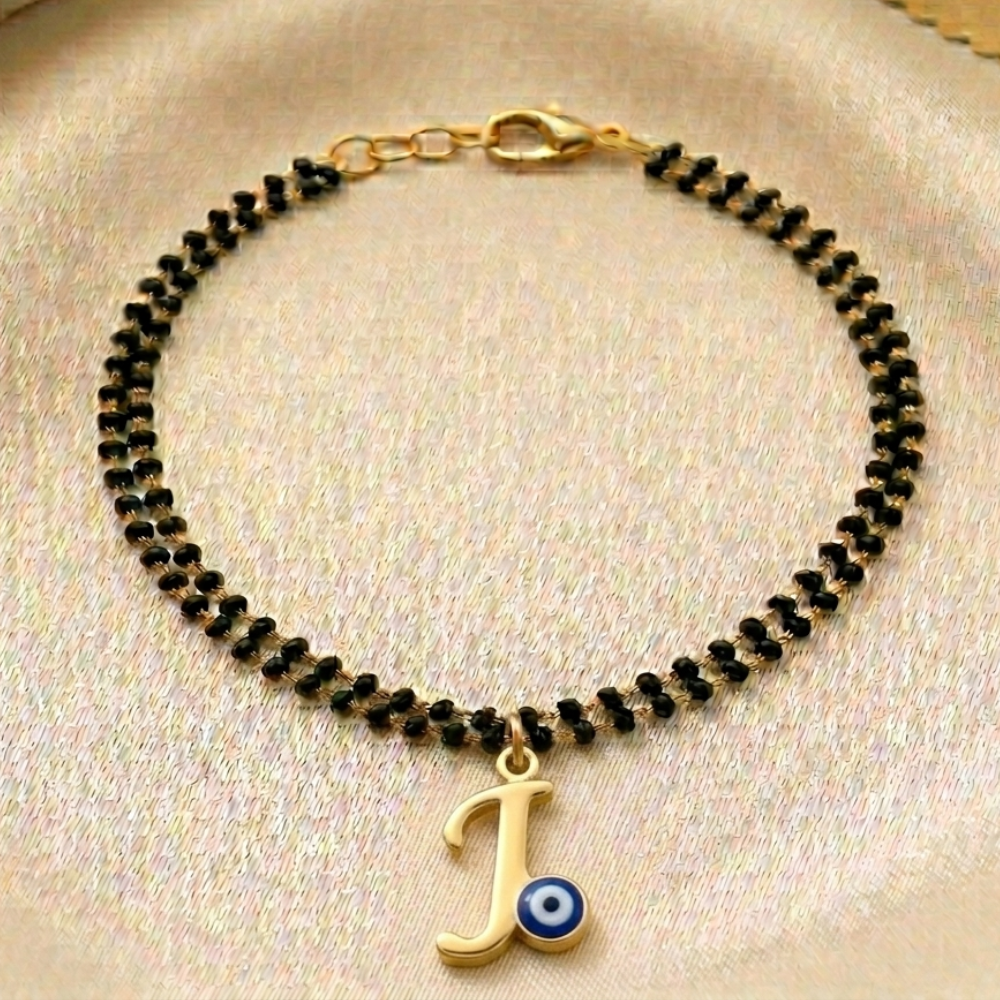 Name Initial Mangalsutra Bracelet