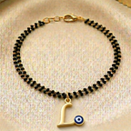 Name Initial Mangalsutra Bracelet