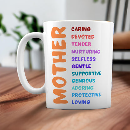 Personalised Rainbow Quote Mom Mug