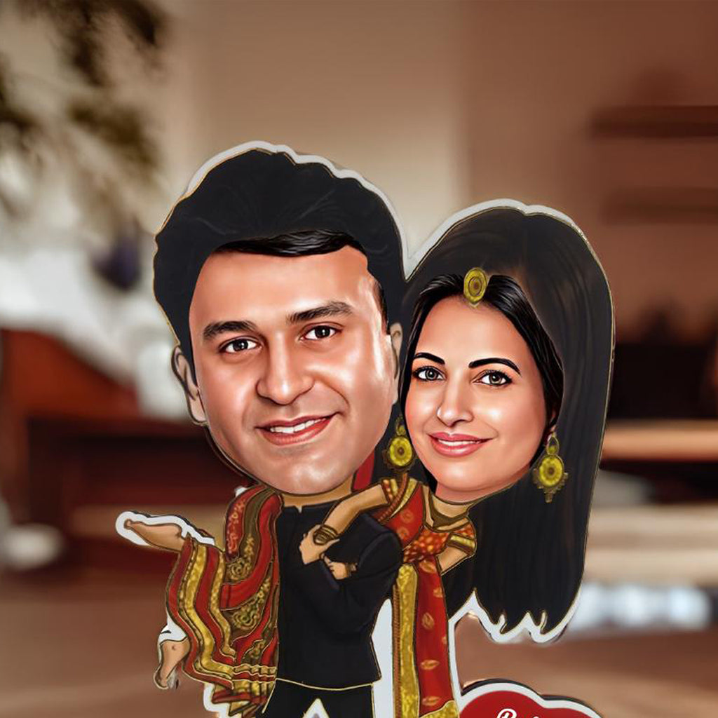 Personalized Couple Caricature