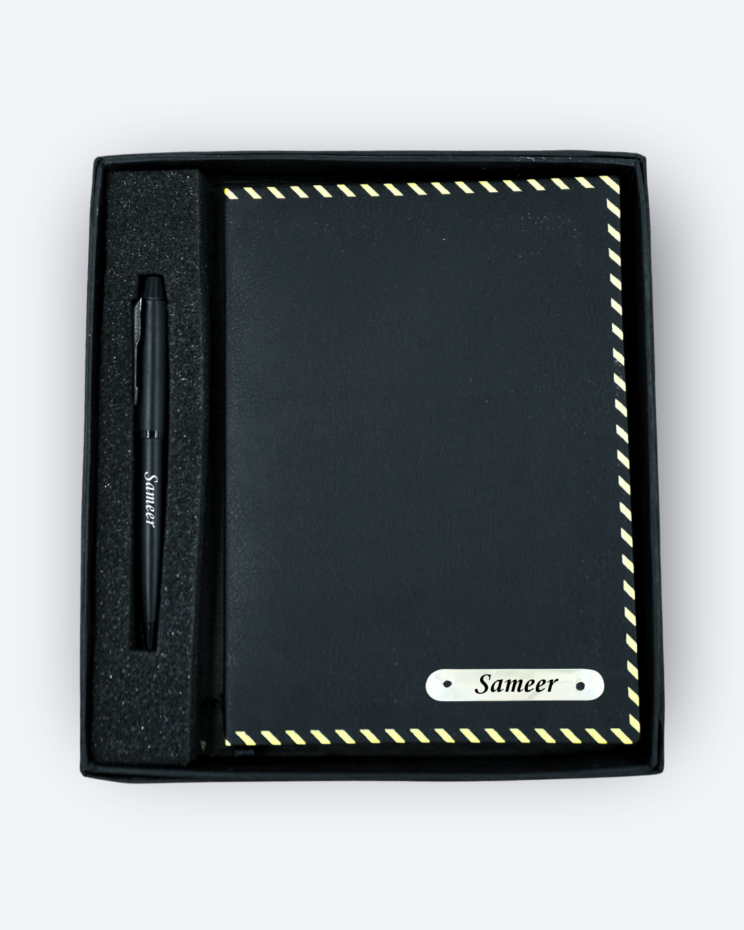 Personalised Golden Dash Notebook & Pen Combo