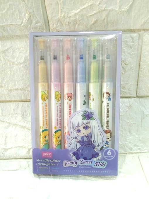 Metallic Glitter Highlighter Marker Pen