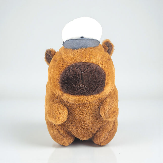 Cap Capybara Plush Soft Toy Brown 25cm