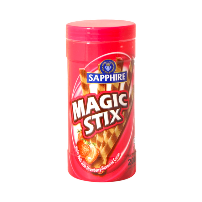 Sapphire Magic Stix Strawberry Flavoured Wafer Rolls