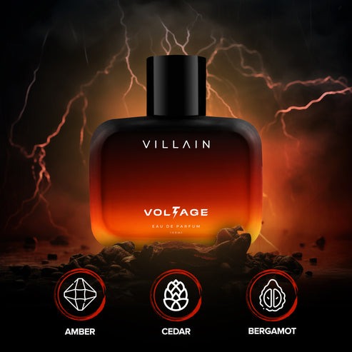 VILLAIN II Voltage Perfume | Long Lasting Premium Eau de Parfum - 100 ml (For Men)