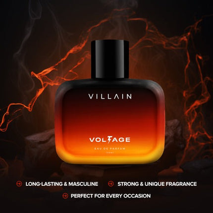 VILLAIN II Voltage Perfume | Long Lasting Premium Eau de Parfum - 100 ml (For Men)