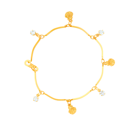 3 Bracelets Combo 18k Gold Platted AD Bracelet