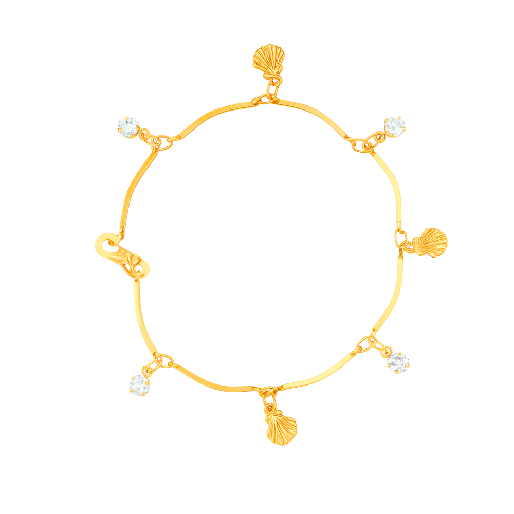 3 Bracelets Combo 18k Gold Platted AD Bracelet