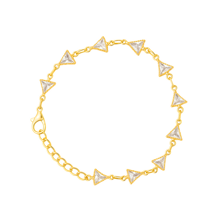 3 Bracelets Combo 18k Gold Platted AD Bracelet