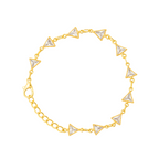 3 Bracelets Combo 18k Gold Platted AD Bracelet