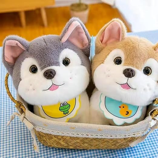 Dog Soft Toy Smart and Cuddly Husky Dog Puppy 25cm