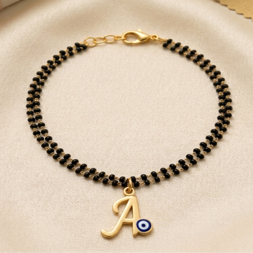 Name Initial Mangalsutra Bracelet