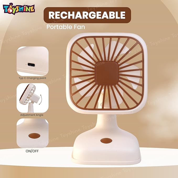 Mini Handheld Small Pocket Size USB Rechargeable Portable Fan
