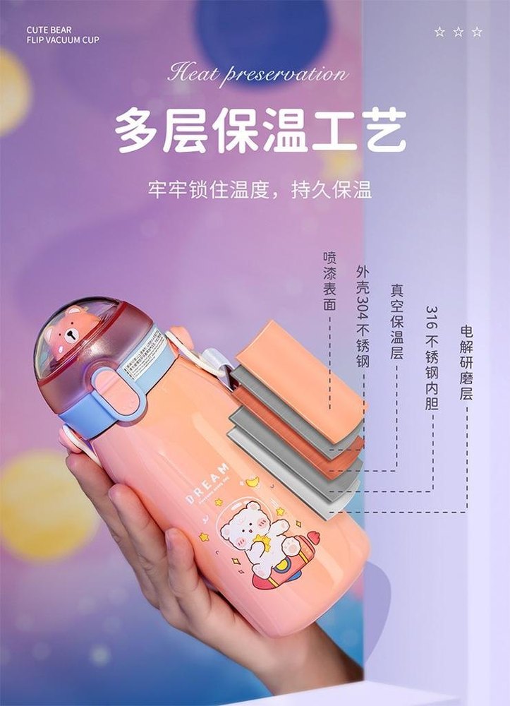 Premium Panda Sipper | Insulated Hot-Cold