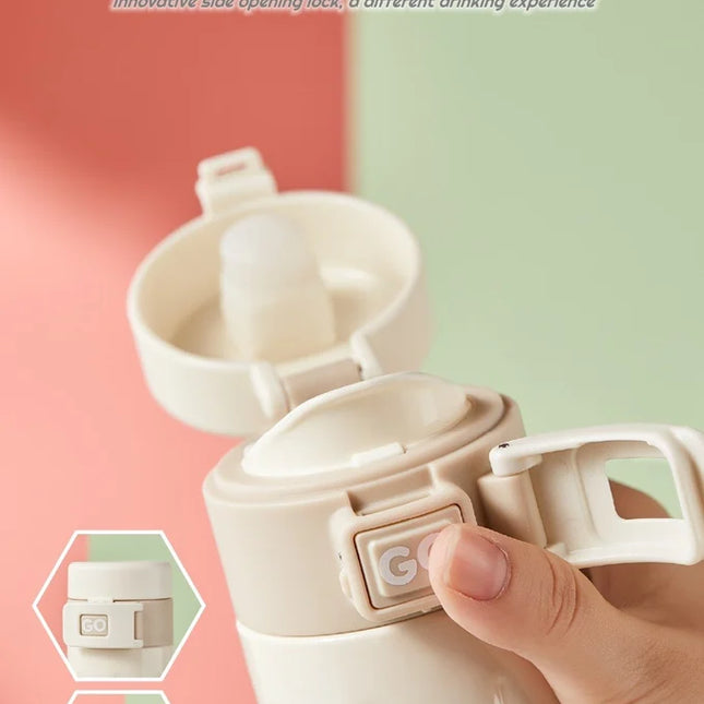 Mini Coffee Travel Mug with Lid Stainless Steel Thermos Water Bottle