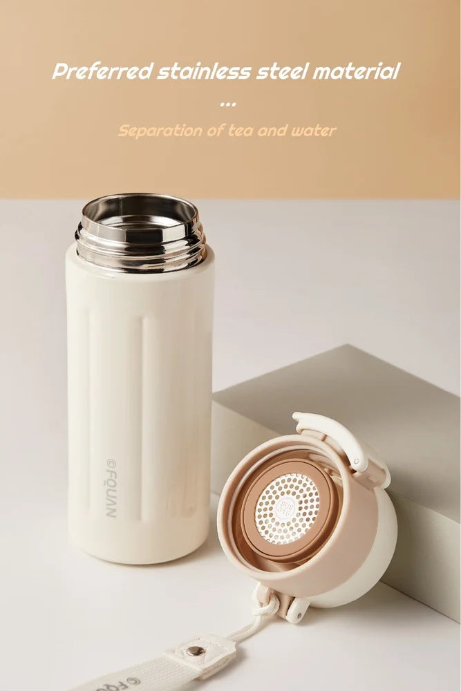Mini Coffee Travel Mug with Lid Stainless Steel Thermos Water Bottle