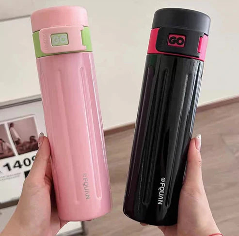 Mini Coffee Travel Mug with Lid Stainless Steel Thermos Water Bottle