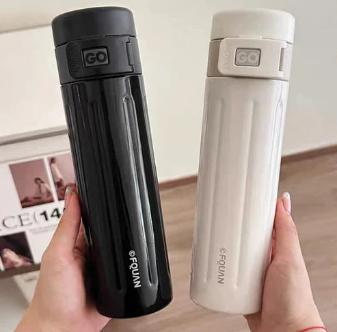 Mini Coffee Travel Mug with Lid Stainless Steel Thermos Water Bottle