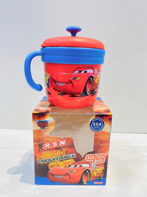 Premium Steel Coffee , Milk  Spider Man McQueen