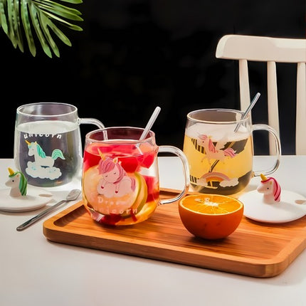 Dinosaur Transparent Glass Mug