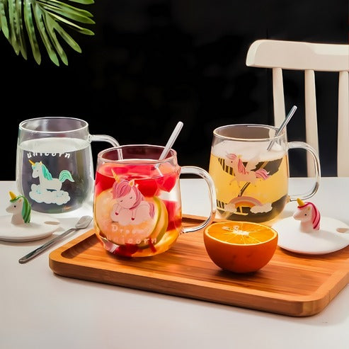 Dinosaur Transparent Glass Mug