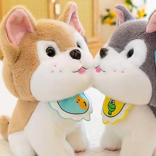 Dog Soft Toy Smart and Cuddly Husky Dog Puppy 35cm