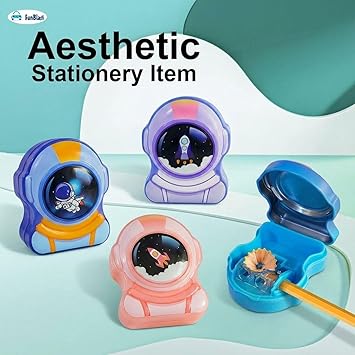 Space Metal Pencil Sharpener for Kids