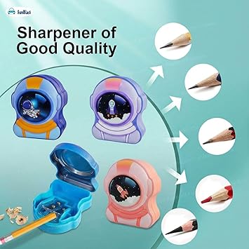 Space Metal Pencil Sharpener for Kids
