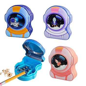 Space Metal Pencil Sharpener for Kids