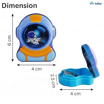 Space Metal Pencil Sharpener for Kids
