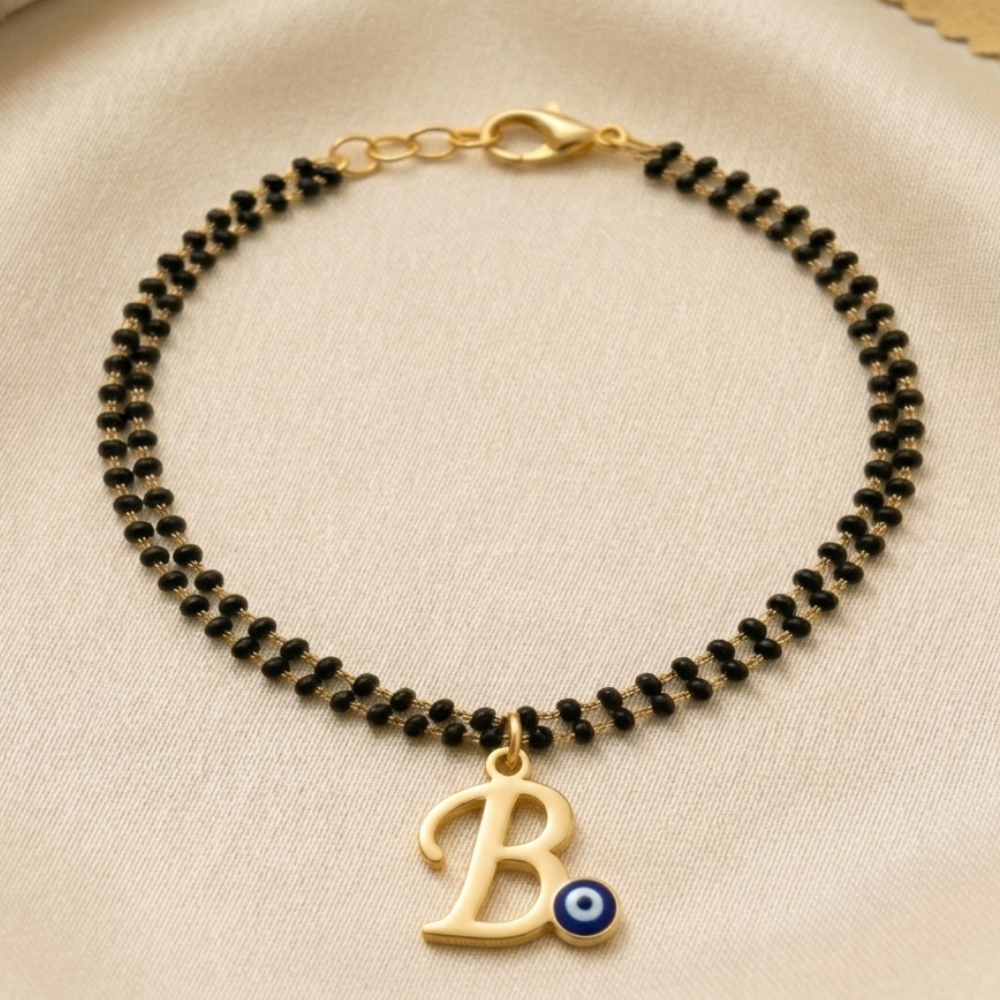Name Initial Mangalsutra Bracelet
