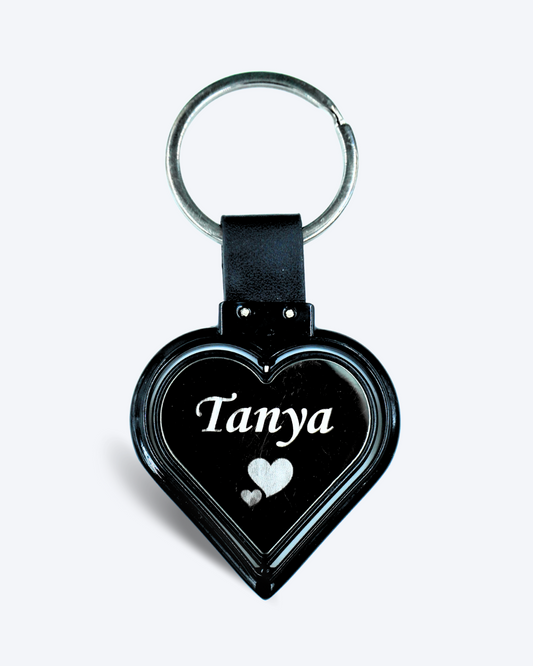 Personalised Heart Metal Keychain