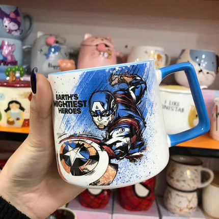 Disney Marvel Avengers 450ML Ceramic Water Cups Iron Man Hulk Captain America