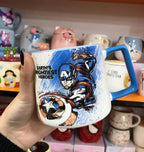 Disney Marvel Avengers 450ML Ceramic Water Cups Iron Man Hulk Captain America