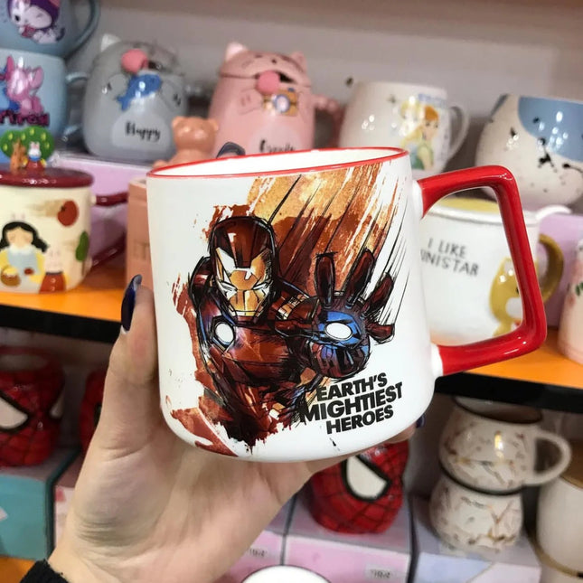 Disney Marvel Avengers 450ML Ceramic Water Cups Iron Man Hulk Captain America