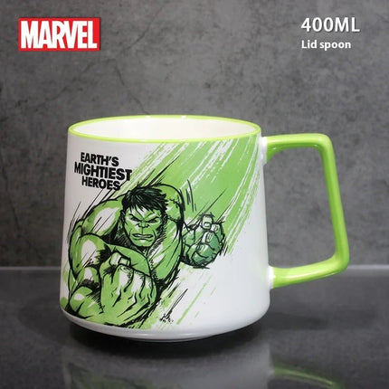 Disney Marvel Avengers 450ML Ceramic Water Cups Iron Man Hulk Captain America