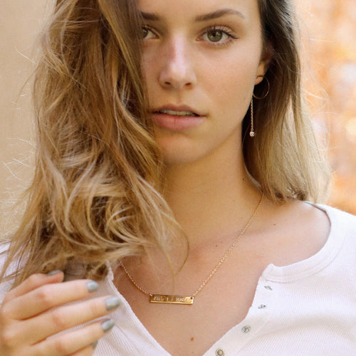 Custom Necklace Engraved Necklace Personalized Name Necklace