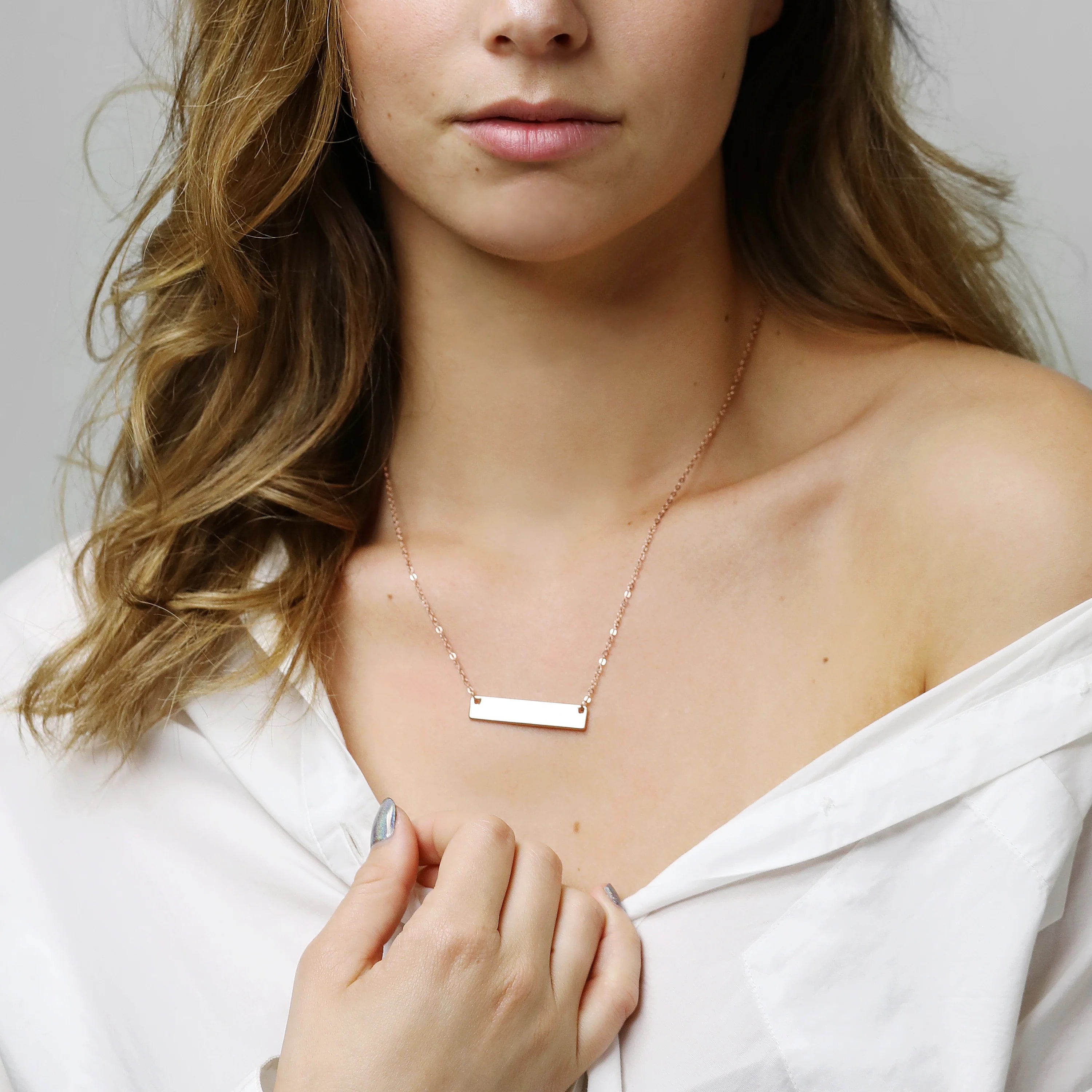 Custom Necklace Engraved Necklace Personalized Name Necklace