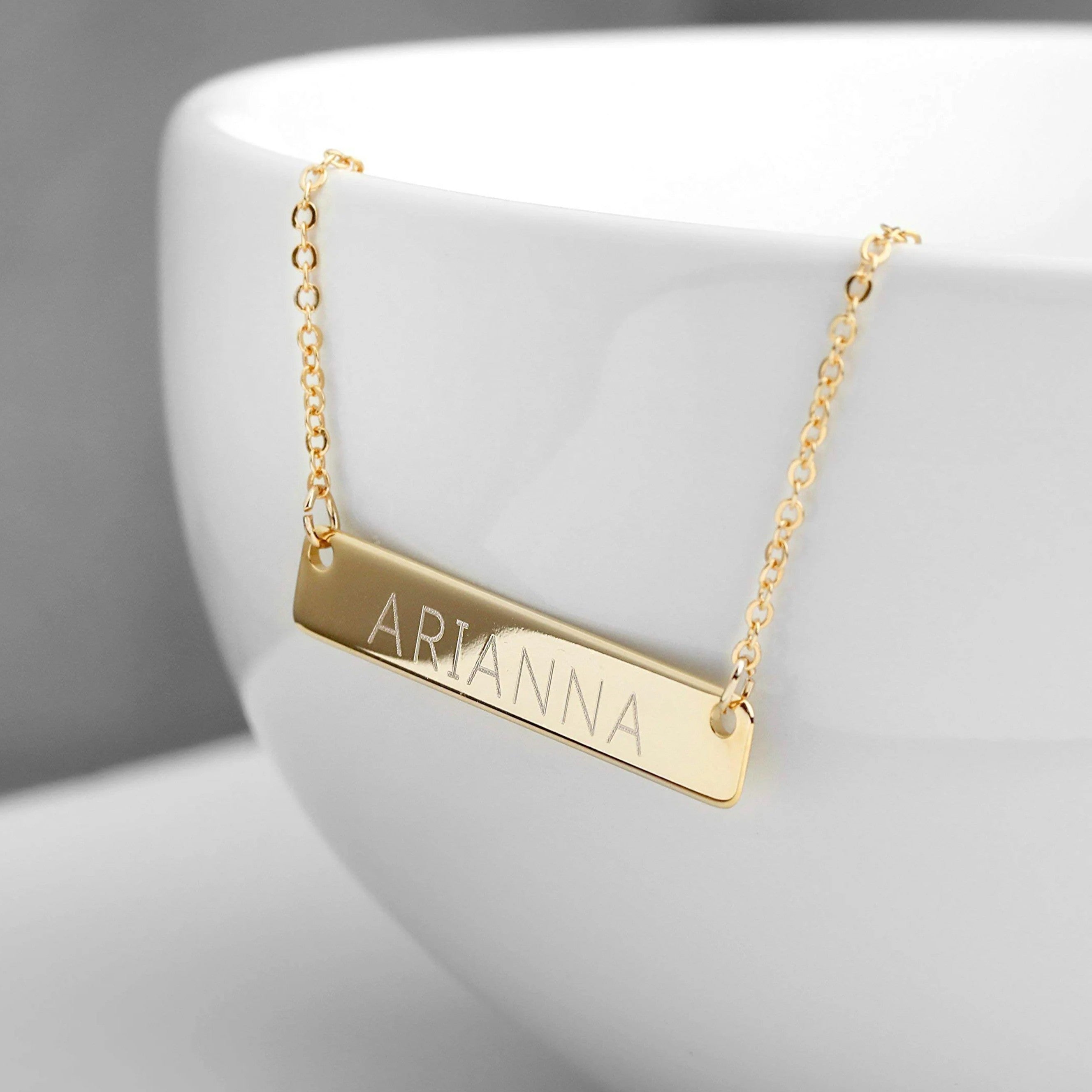 Custom Necklace Engraved Necklace Personalized Name Necklace