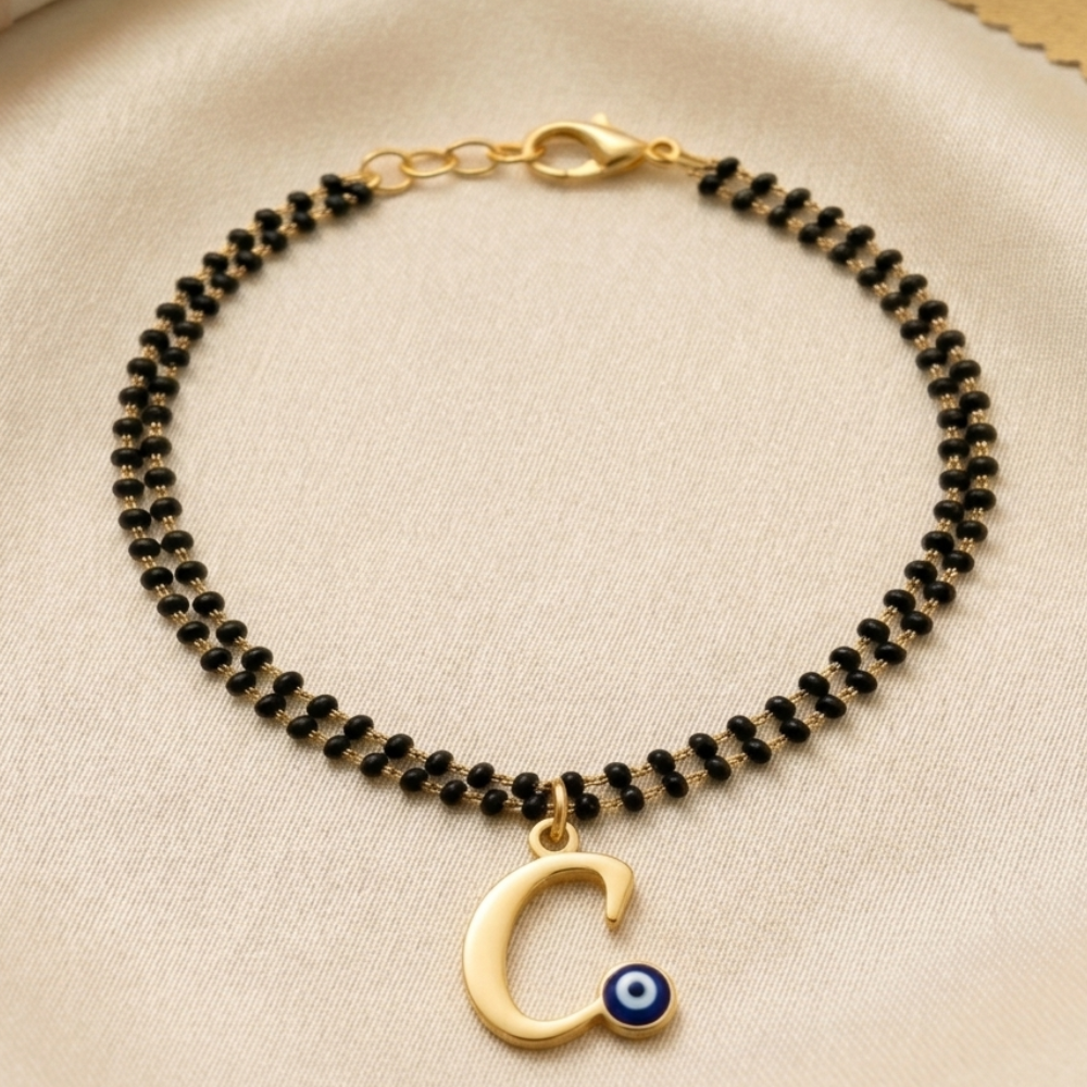 Name Initial Mangalsutra Bracelet