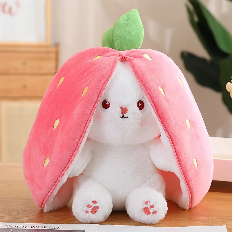 Strawberry Bunny Soft Toy 25cm