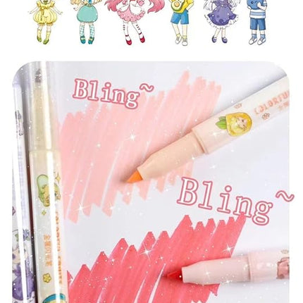 Metallic Glitter Highlighter Marker Pen