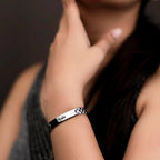 Personalised Chain Bracelet - Black